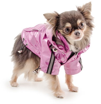Ancol Sml Bite Waterproof Mac With Hood Pink Xtra Small